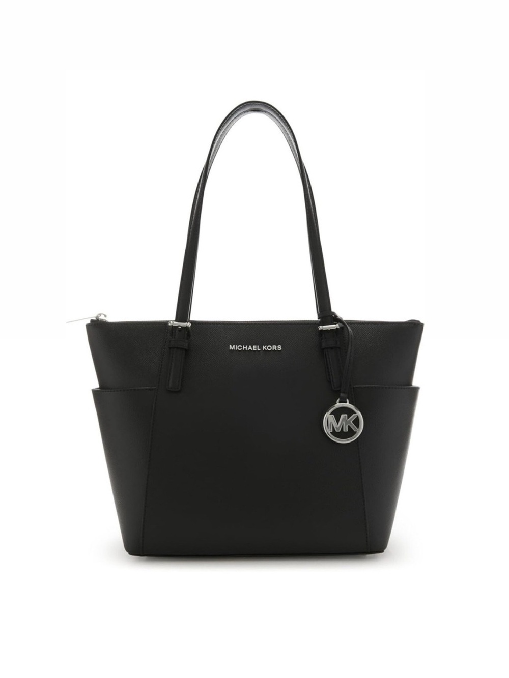 Michael Kors Jet Set East Zip Black Tote Bag